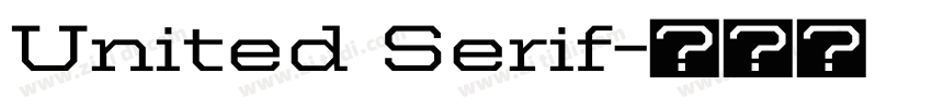 United Serif字体转换